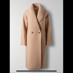 ARITZIA WILFRED CHARLIZE COAT CAMEL XS brand new